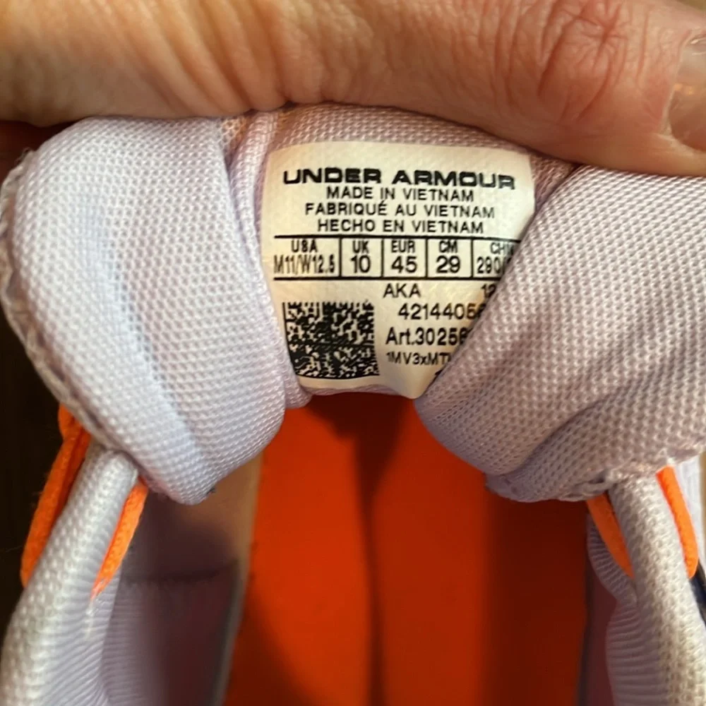 BRAND NEW Men’s Under Armour Lockdown Nebula purple 💜🧡 - Picture 8 of 8